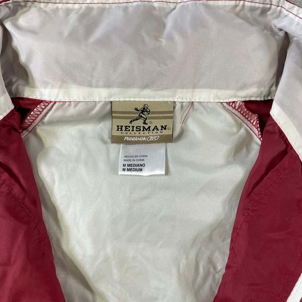 Vintage Arkansas Razorbacks Reebok Windbreaker Anorak Mens Medium Hooded NCAA